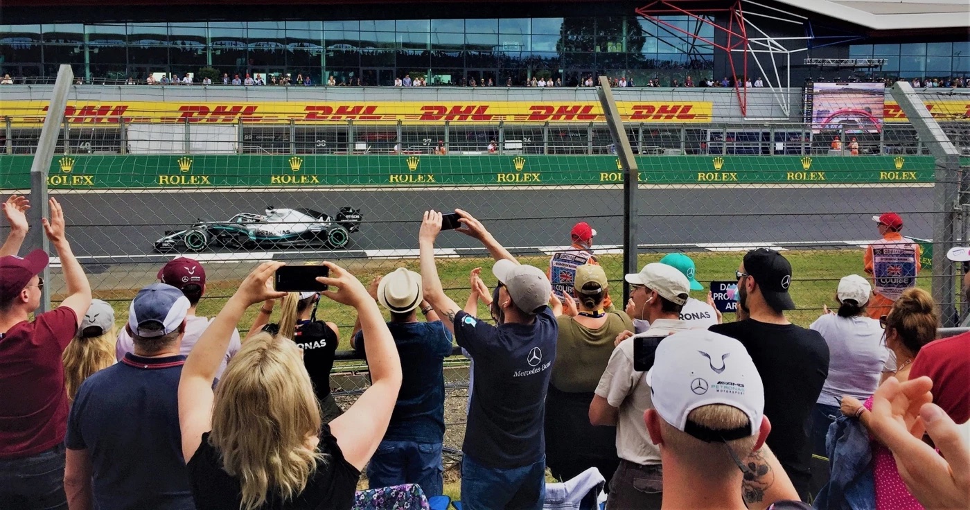 Lewis Hamilton fans på Silverstone Circuit