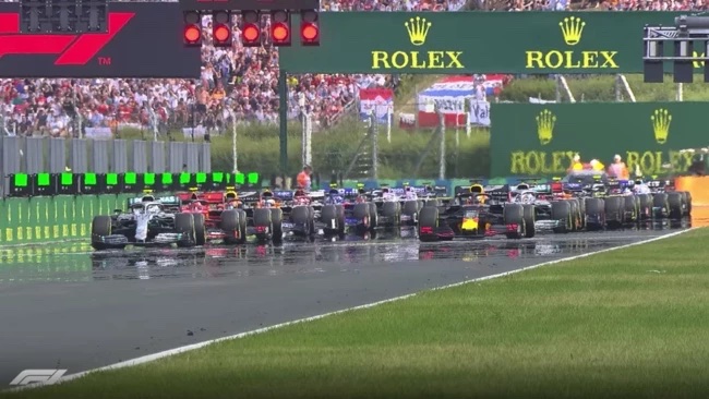 F1 racing startposition