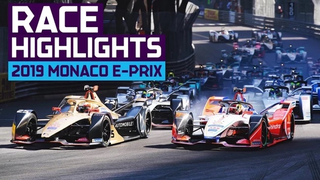 Elbilar från Monaco E-Prix 