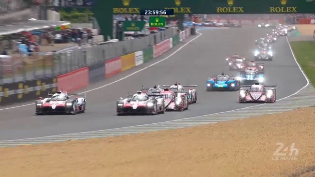 Bilar på led i ett endurance race